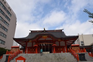 Hanaszono-jinja Schrein.
